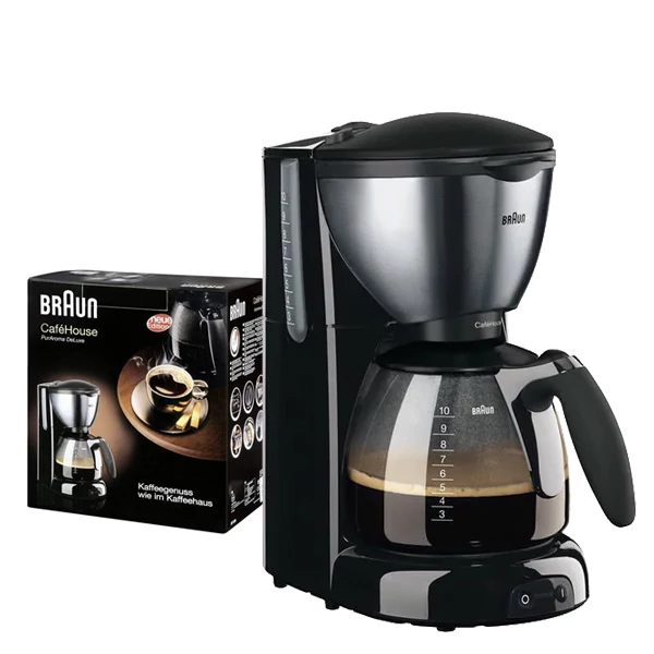 Кавоварка крапельна Braun CafeHouse PurAroma Deluxe KF 570/1 Black ЄС