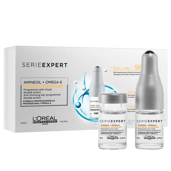 Ампули L'Oreal Professionnel Advanced Aminexil Засіб проти випадіння волосся (10 * 6 мл)
