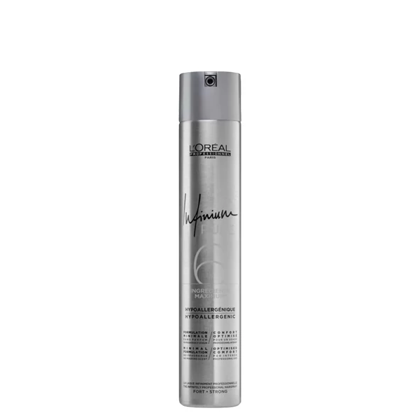 Лак для волосся L'Oreal Professionnel Infinium Pure Strong без запаху для сильної фіксації (500 мл)