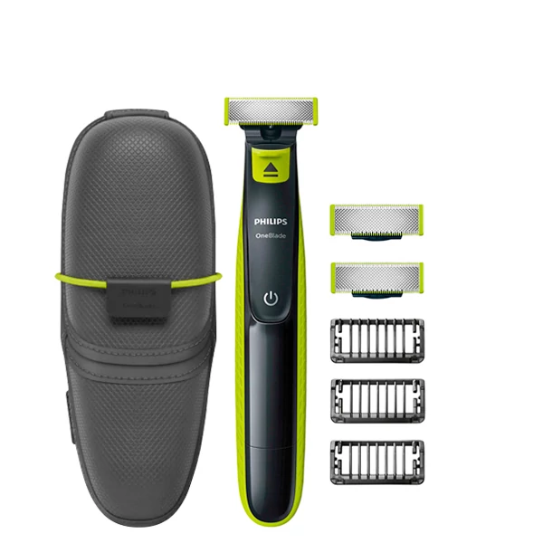 Тример Philips OneBlade QP2520 - 3 насадки + футляр QP100/51