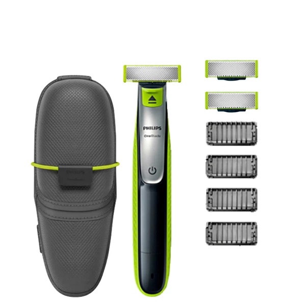 Тример Philips OneBlade QP 2530 - 3 насадки + футляр QP100/51 ЄС
