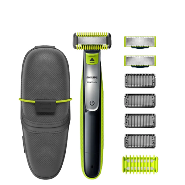 Тример Philips OneBlade QP2630 Body Kit + Face - 3 насадки + футляр QP100/51 ЄС