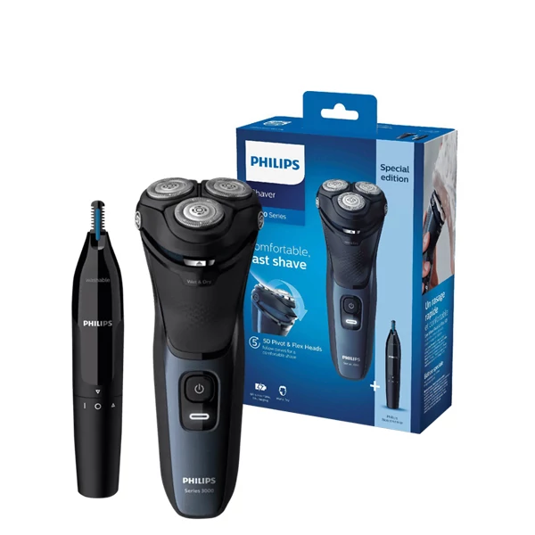 Електробритва Philips S3134/57 Series 3000 + тример для носа
