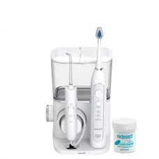 Зубний центр Waterpik CC-01CD010-1 Complete Care 9.0 White + засіб для чищення іригатора 150 г ЄС