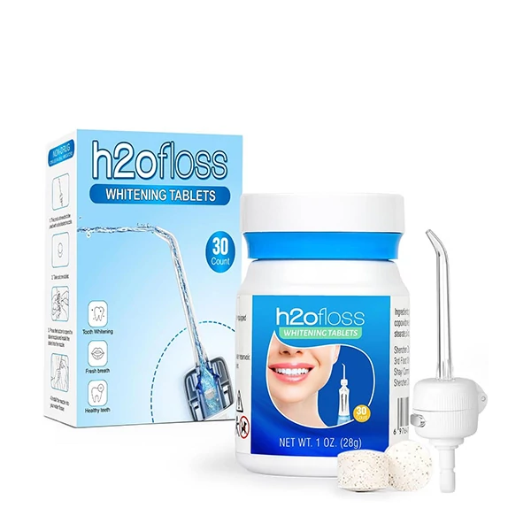 Система відбілювання зубів для іригатора H2ofloss Whitening Tabletes + Adapter