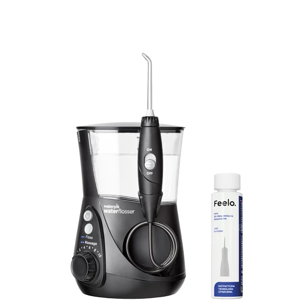 Іригатор Waterpik WF-662 Ultra Professional Black + засіб для чищення іригатора
