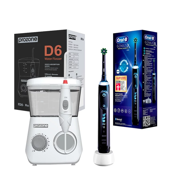 Зубний центр ProZone D6 White + Oral-B D706.513.6X Genius X 20000 Black ЄС