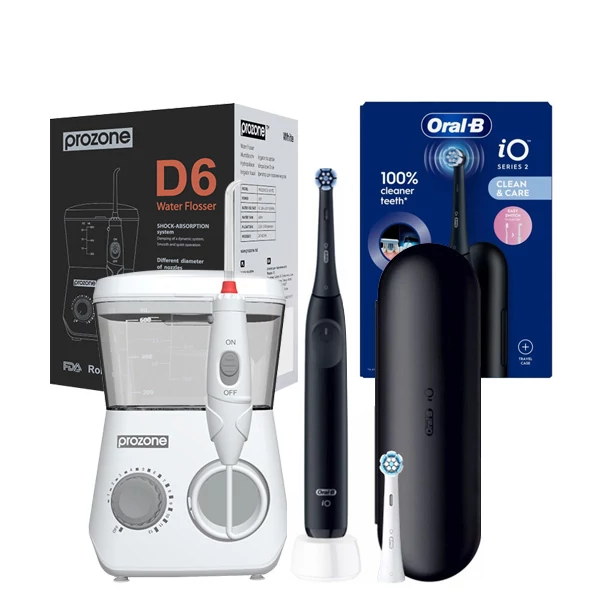 Зубний центр ProZone D6 White + Oral-B iO 2 Travel Case Black