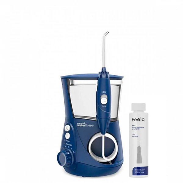 Іригатор Waterpik WP-663 Professional Aquarius Water Flosser Blue + засіб для чищення іригатора 150 мл