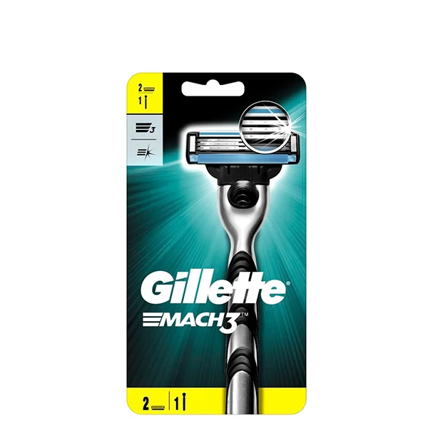 Бритва Gillette Mach3 для мужчин (2 сменные кассеты) ЄС
