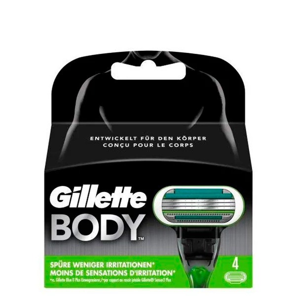 Змінні касети (леза) Gillette Body 3 (4 шт.) ЄС