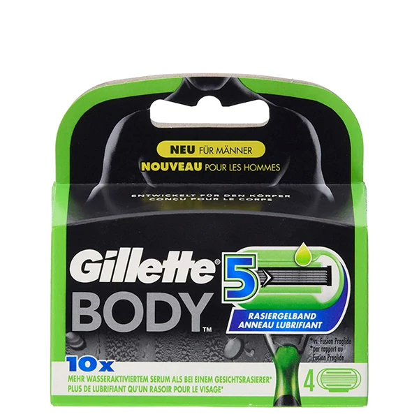 Змінні касети (леза) Gillette Body 5 (4 шт.) ЄС