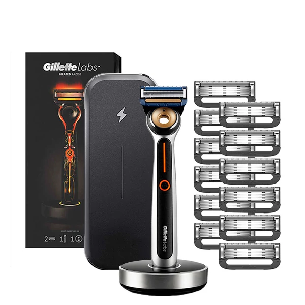 Бритва Gillette Labs Heated Razor з дорожнім футляром (14 змінних касет)