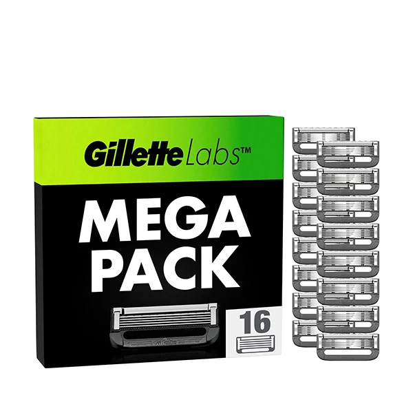 Змінні касети (леза) Gillette Labs with Exfoliating Bar New (16 шт.) ЄС