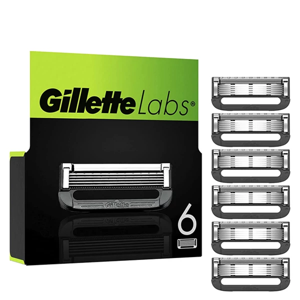 Змінні касети (леза) Gillette Labs with Exfoliating Bar New (6 шт.) Уцінка