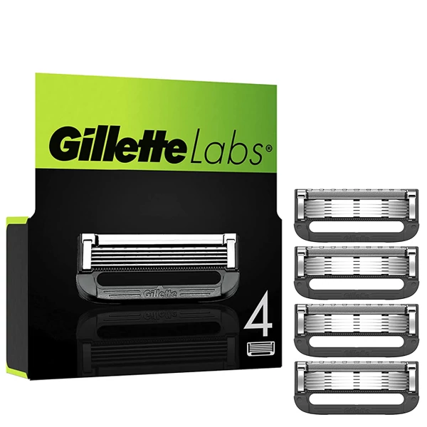 Змінні касети (леза) Gillette Labs with Exfoliating Bar New (4 шт.) ЄС
