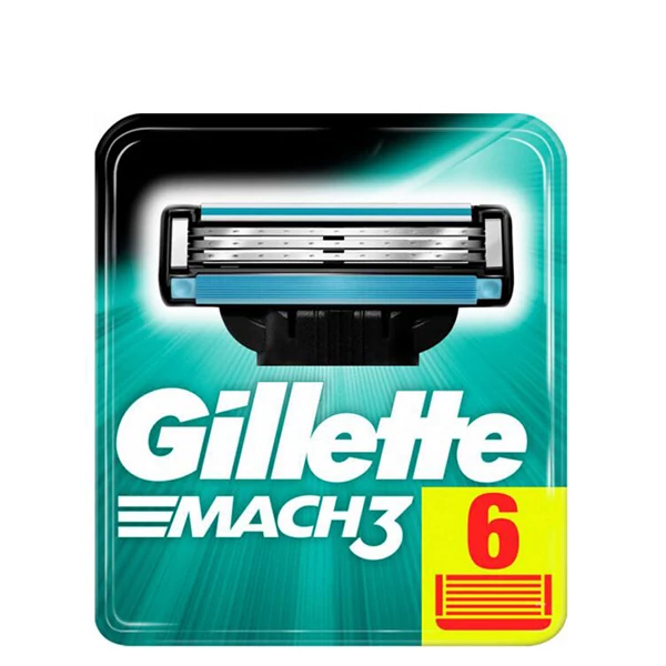 Змінні касети (леза) Gillette Mach3 New (6 шт.)