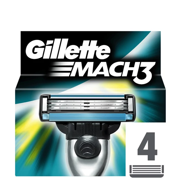Змінні касети (леза) Gillette Mach3 4 шт.