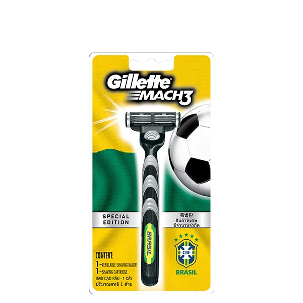 Бритва Gillette Mach3 Special Edition Brasil для чоловіків (1 змінна касета)