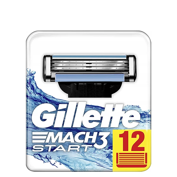 Змінні касети (леза) Gillette Mach3 Start (12 шт.) ЄС