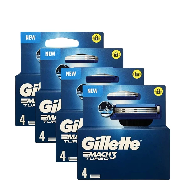 Змінні касети (леза) Gillette Mach3 Turbo New (16 шт.)