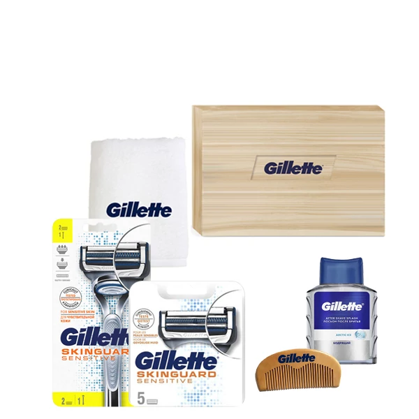 Набір Gillette Бритва Gillette SkinGuard Sensitive (7 змінних касет) Limited Edition ЄС