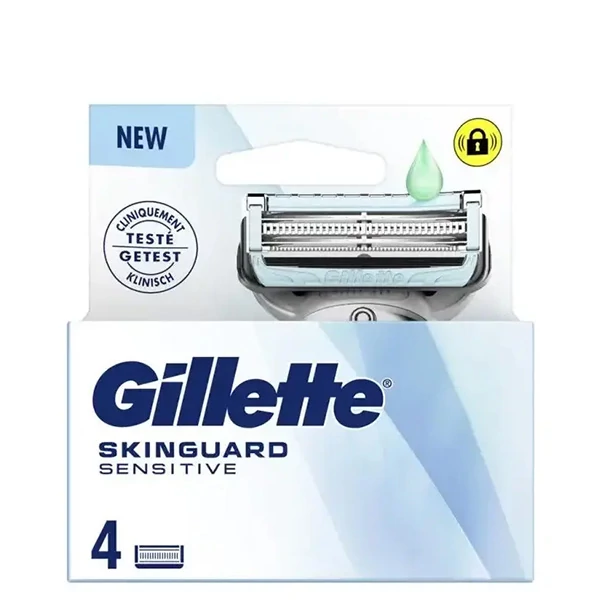 Змінні касети (леза) Gillette Skinguard Sensitive ALOE VERA (4 шт.)