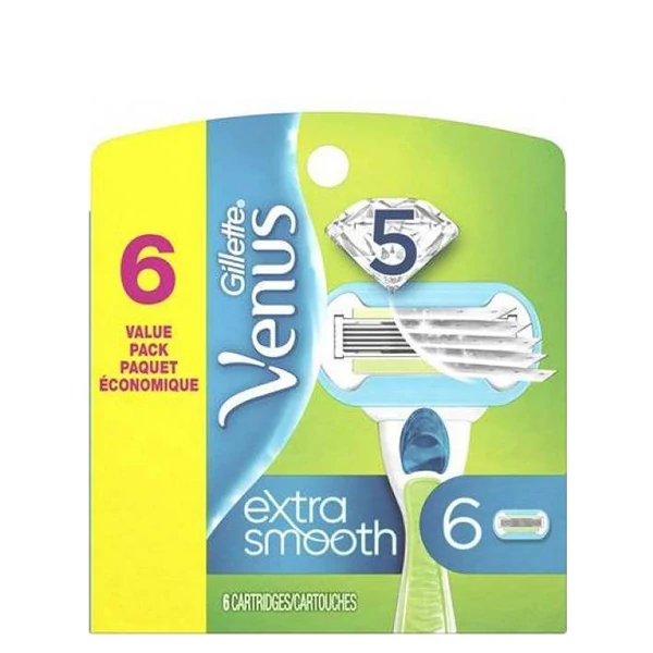Змінні касети (леза) Gillette Venus 5 Extra Smooth (6 шт.)
