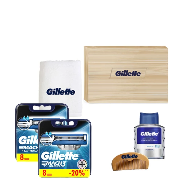 Набір Gillette Змінні касети (леза) Mach3 Turbo New (16 шт.) Limited Edition ЄС