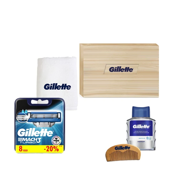 Набір Gillette Змінні касети (леза) Mach3 Turbo New (8 шт.) Limited Edition ЄС
