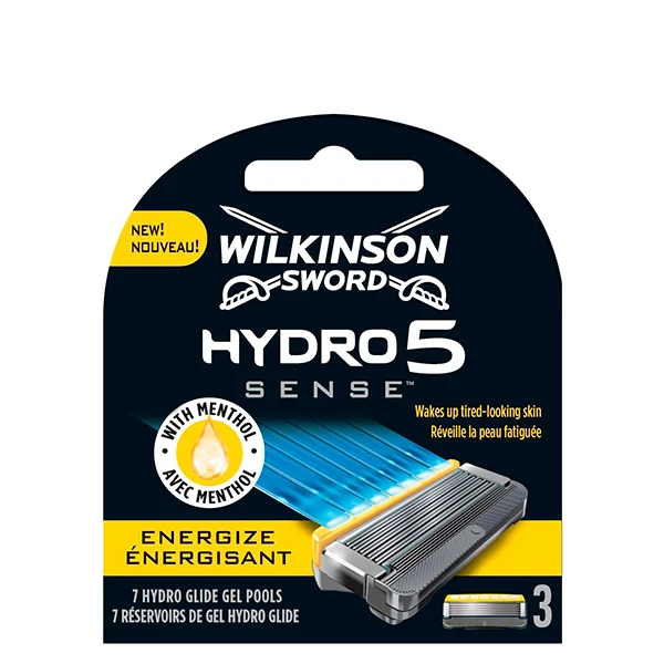 Wilkinson Sword Hydro 5 Sense (Energize) з ментолом (змінні касети) 3 шт.