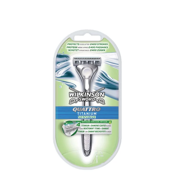 Бритва Wilkinson Sword Quattro Titanium Sensitive