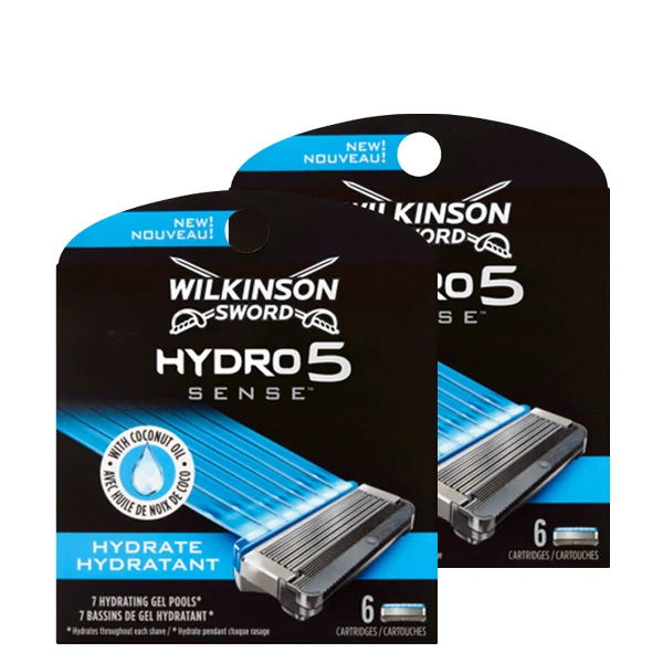 Змінні касети (леза) Wilkinson Sword (Schick) Hydro 5 Sense (12 шт.)