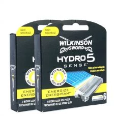 Wilkinson Sword (Schick) Hydro 5 Sense з ментолом леза (змінні касети) 12 шт.