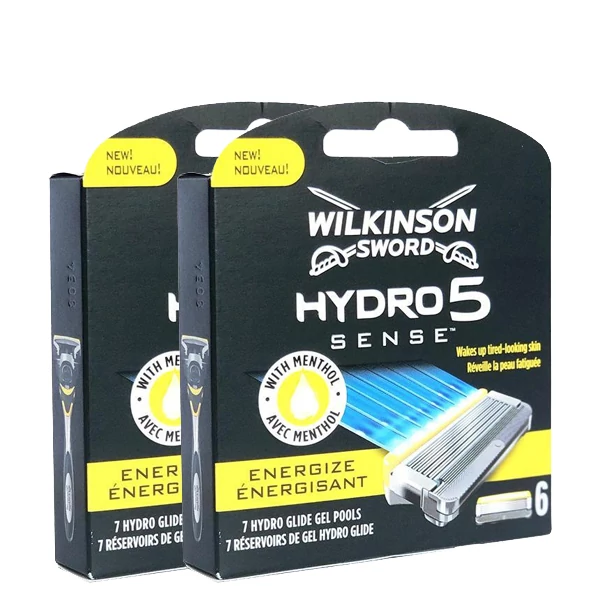Wilkinson Sword (Schick) Hydro 5 Sense з ментолом леза (змінні касети) 12 шт.