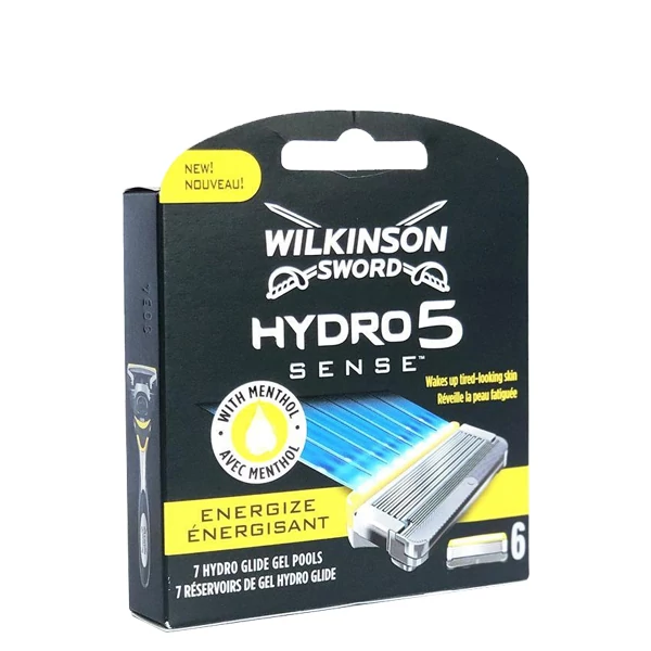 Wilkinson Sword (Schick) Hydro 5 Sense з ментолом леза (змінні касети) 6 шт.