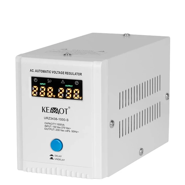 Стабілізатор напруги Kemot SER-1000-S (URZ3438-1000-S) 1000VA 8% White ЄС