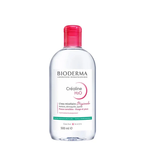 Міцелярна вода Bioderma Crealine H2O для чутливої ​​шкіри (500 мл.) ЄС