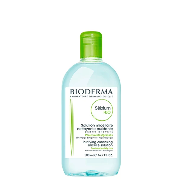 Міцелярна вода Bioderma Sebium H2O для жирної та комбінованої шкіри (500 мл.) ЄС