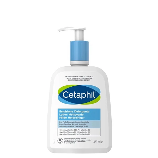 Емульсія для обличчя Cetaphil EM очищувальна для сухої, нормальної та чутливої ​​шкіри (470 мл.) ЄС