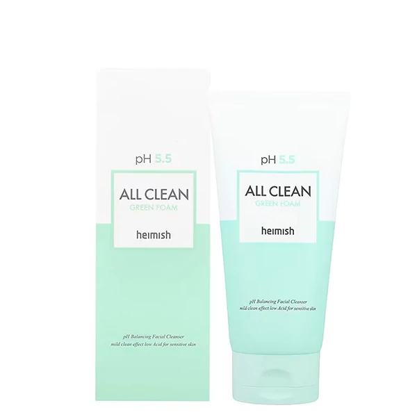 М'яка очисна пінка з екстрактом центели Heimish All Clean Green Foam (150 мл.) ЄС