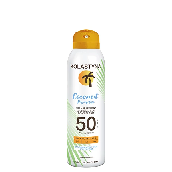 Сухий захисний спрей Kolastyna Coconut Paradise SPF50 (150 мл.) ЄС