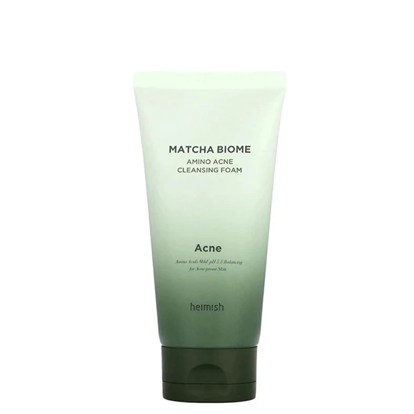 Пінка для вмивання з екстрактом чаю матча Heimish Matcha Biome Amino Acne Cleansing Foam (150 мл.) ЄС