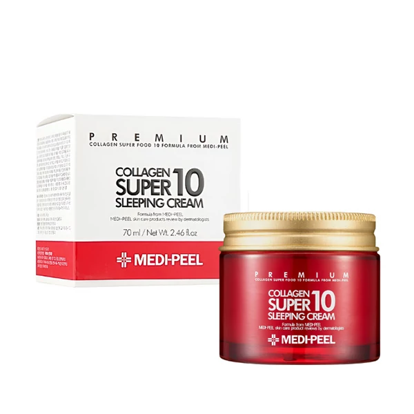 Крем для обличчя з колагеном Medi-Peel Collagen Super10 (70 мл.) Sleeping Cream Омолоджувальний нічний ЄС