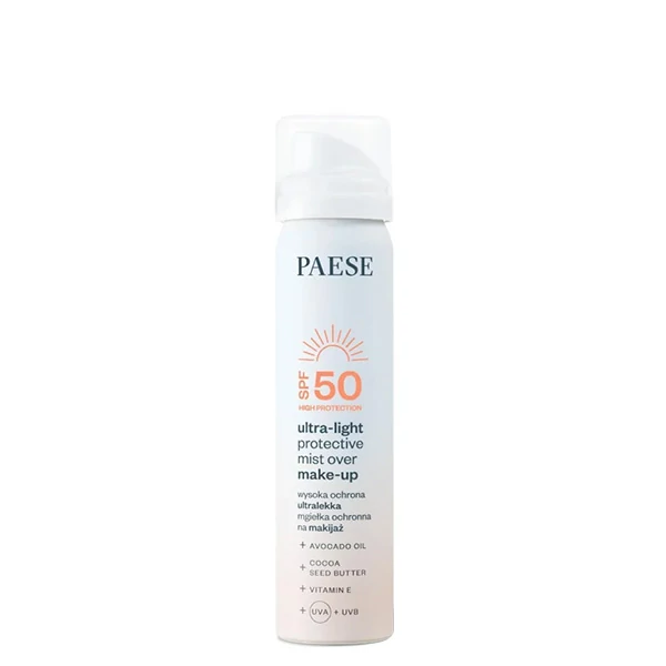 Спрей для обличчя Paese SPF 50 (75 мл.) Ультралегкий захисний поверх макіяжу ЄС