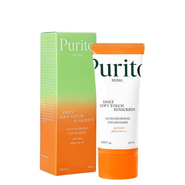 Сонцезахисний крем Purito Daily Soft Touch SPF50+ з високим захистом від ультрафіолету (60 мл.) ЄС