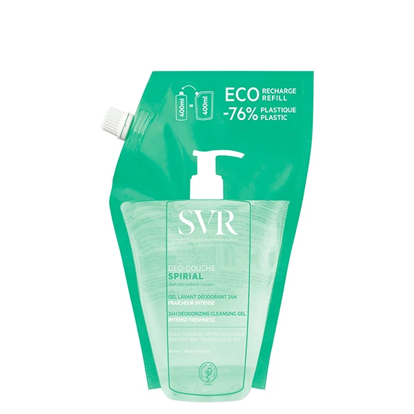 Гель для душу SVR Deo-Douche Spirial 24H Eco Recharge Refill (змінний блок) (400 мл.) ЄС