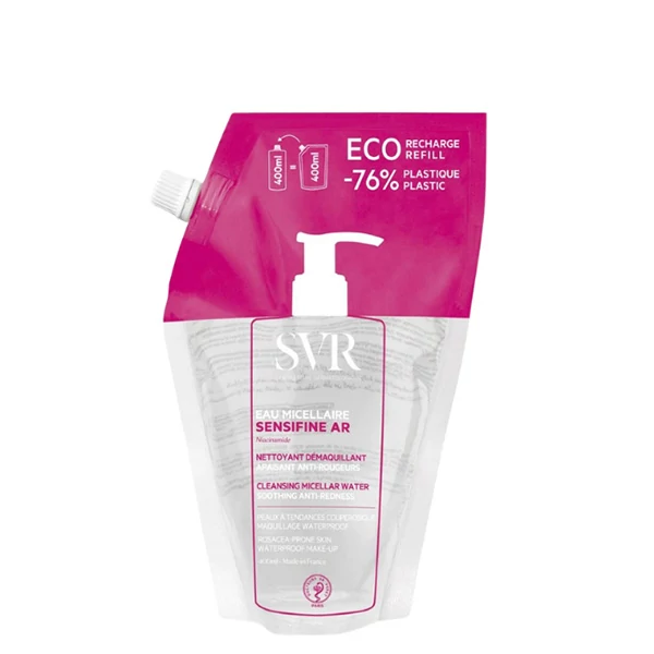 Міцелярна вода SVR Sensifine AR Eco Refill для зняття макіяжу (400 мл.) ЄС
