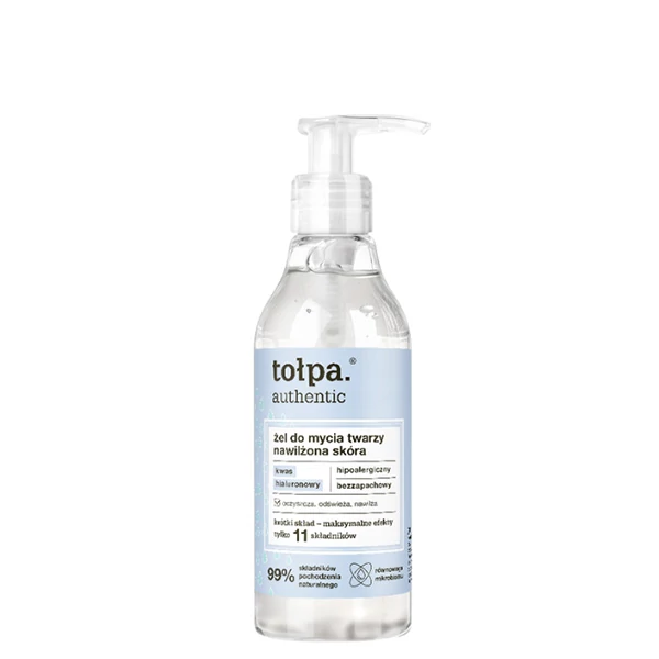 Гіпоалергенний зволожуючий гель для вмивання Tolpa Authentic (195 мл.) ЄС