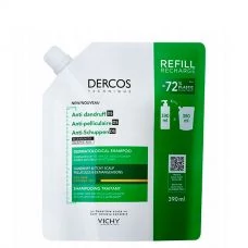 Дерматологічний шампунь Vichy Dercos проти лупи сухого волосся і подразненої та чутливої шкіри голови (390 мл.) ЄС